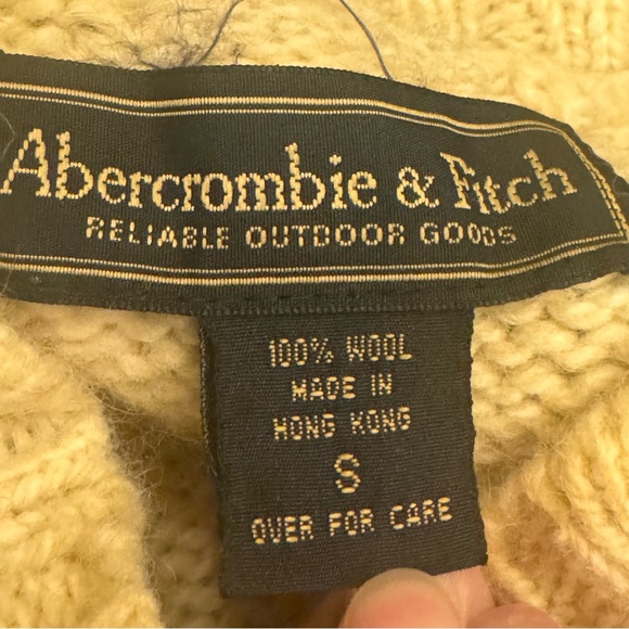 Abercrombie & Fitch Vintage 90s Wool Stripe Sweater Made in Hong Kong Size Small - Picture 4 of 9